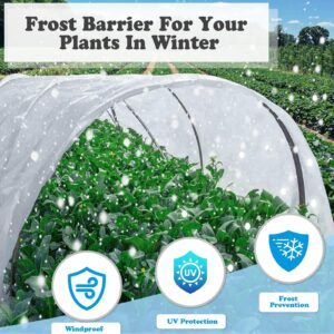 YARLANDSUN 10x30ft 0.9oz Floating Row Covers, Frost Plant Covers for Winter Freeze Protection, Blanket Plants Cloth Used in Outdoor Garden Raised Bed