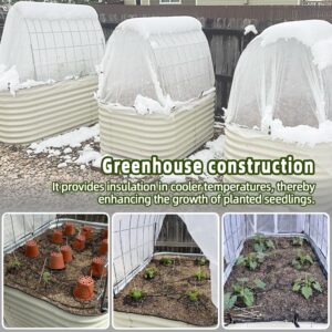 Plant Covers Freeze Protection 10x30ft Frost Cloth Blanket Floating Row Cover for Winter Protection 0.9 oz/yd²