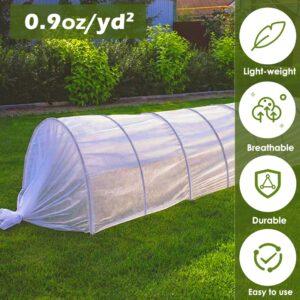 JUNKOGO Plant Freeze Protection Cover, 5x60ft Frost cloth winter garden blanket, floating row cover for cold weather and shade, perfect for outdoor vegetables, trees, greenhouse