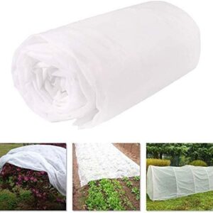 BGTOOL Garden Fabric Plant Cover Freeze Protection, Floating Row Cover 10ft×49ft Reusable Rectangle Frost Protection for Crop, Blanket for Vegetables & Plants for Preventing Cold Weather and Animal