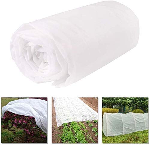 BGTOOL Garden Fabric Plant Cover Freeze Protection, Floating Row Cover 10ft×49ft Reusable Rectangle Frost Protection for Crop, Blanket for Vegetables & Plants for Preventing Cold Weather and Animal