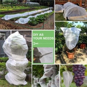 Plant Covers Freeze Protection 0.9oz 8Ft x 24Ft Rectangle Plant Cover for Cold Protection,Season Extension