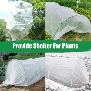 GonLei 2Pack 10X25 FT+1Pack 10X50FT Plant Covers Freeze Protection