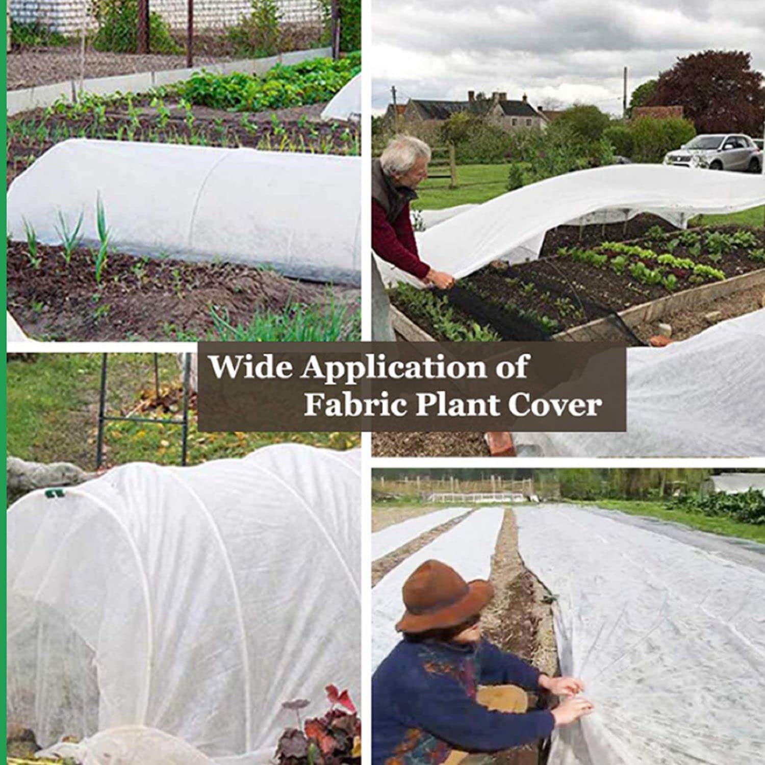 Plant Covers Freeze Protection, 1.2oz 10x30FT Frost Cloth Plant Freeze Protection, Plant Frost Blankets Covers for Outdoor Plants for Winter Cold Weather, Floating Row Cover for Vegetables