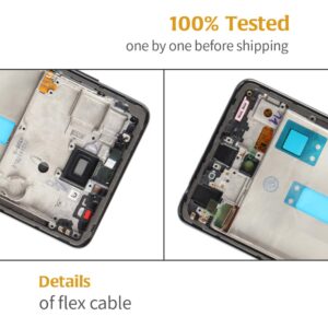 A-MIND for Samsung Galaxy A52 5G SM-A526 Original LCD Display Touch Digitizer (Not for A52 4G) A526U A526T A526V A526A A526B A526U1 A526W Screen Replacement Full Assembly Repair Kits with Frame