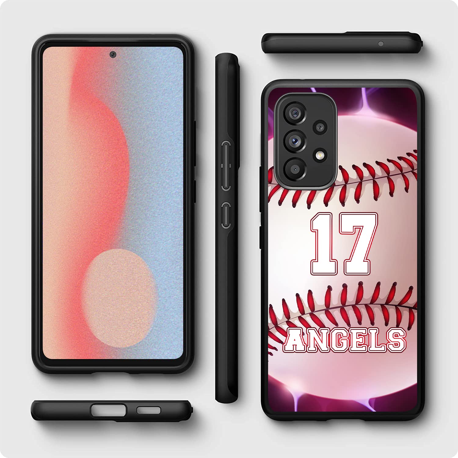 Design Your Own Baseball Phone Case Custom Name Number Yourself TPU Cover Case with Samsung Galaxy A15/A25/A14/A54/A53 5G/A03S/ A02S /A10E /A10/ A12/ A13/ A32/ A33/ A42/ A50 /A51/ A52/ A71 4G 5G