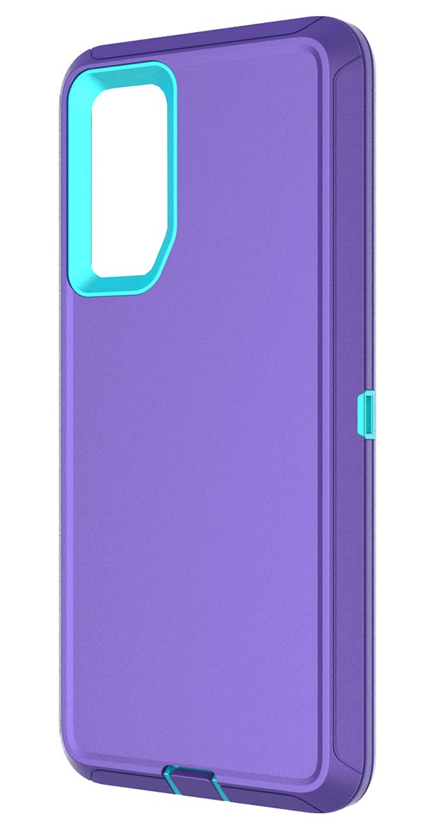 Annymall Cover for Galaxy S20 FE 5G Case for Samsung S20 FE Heavy Duty Case with Screen Protector for Women Men Rugged Shockproof Cover for Samsung Galaxy S20 FE 5G 6.5 inch (Purple/Sky Blue)