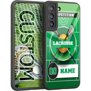 personalized america flag lacrosse name number rubber cover phone case for samsung galaxy a15/a25/a14/a54/a53/a03s/a02s/a10e/a12/a13/a32/a33/a42/a51/a52/a71 custom lacrosse phone case (x-lacrosse)