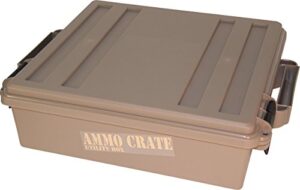 mtm acr5-72 acr5 ammo crate utility box, brown, medium