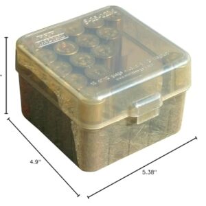 MTM 25 Round Shotshell Box (Clear Smoke), Large