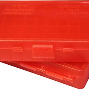 MTM 40/45/10MM Cal 50 Round Flip-Top Ammo Box, Red