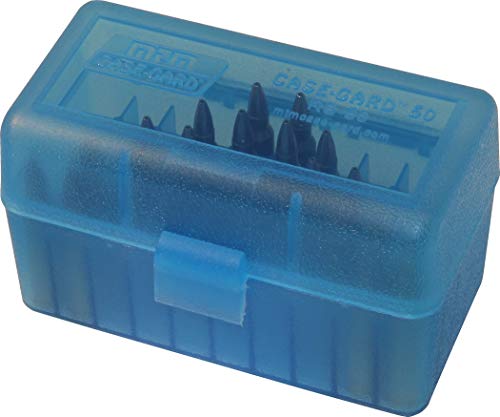 MTM 50 Round Rifle Ammo Box 17, 204, 223, 5.56x45, 6x47