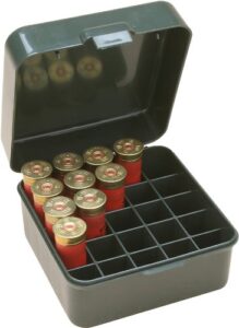 mtm multi gauge 25 round shotshell box (forest green)