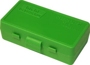 mtm 380/9mm cal 50 round flip-top ammo box