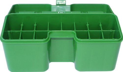 MTM 22 Round Flip-Top Rifle Ammo Box 300-375 Rem Ultra Mag, 416 Rigby (Large Mag, Green)