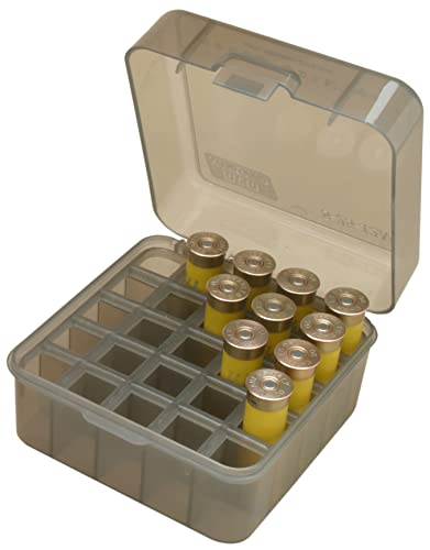 MTM Multi Gauge 25 Round Shotshell Box (Clear Smoke)