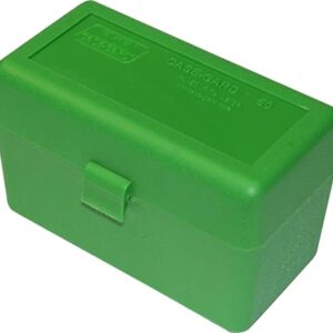 MTM 50 Round Flip-Top Rifle Ammo Box 270 Win 280 Rem 30-06, Green