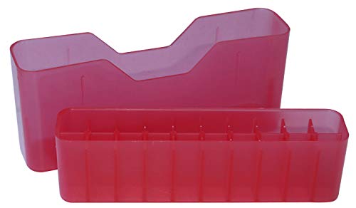 MTM Case-Gard J-20-M Slip-Top Rifle Ammo Box (20-Round),Clear Red,Medium