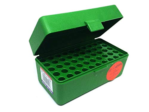 MTM 50 Round Flip-Top Rifle Ammo Box .22-250 to 7.62 X 39, Green