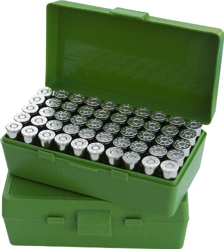 MTM 50 Round Flip-Top Ammo Box 25/32 Auto Cal (Green)