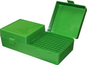 mtm case-gard p-200 series flip top ammo box 204 ruger/.223 rem and similar holds 200 rounds