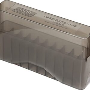 MTM 20 Round Slip-Top Magnum Rifle Ammo Box 300 Rem. ULTRA Mag. 300 Weatherby Mag., Clear Smoke