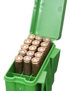 MTM RS-20-10 Belt Style Rifle Ammo Carrier, 20 Round, Small, Green