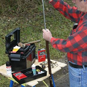 MTM ML1-40 Muzzle Loader Dry Box Black powder and powder storage Roomy base, weather resistant, O-ring seal Thick side-wall construction, heavy duty latch and padlock tabs Black