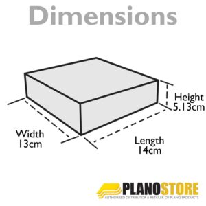 Plano 100-Count Handgun Ammo Box, Dark Gray, Lockable Ammunition Storage, Small Plastic Ammo Box with Dependable Closures and Deep Individual Slots for .357 & .38