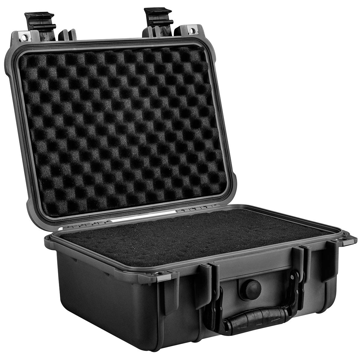 Eylar Hard Gun Case Water & Shock Proof With Foam TSA Approved 13.37 Inch 11.62 Inch 6 Inch Black (Black)