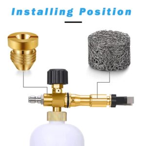 beduan Foam Cannon Replacement Filter Generator Foam Maker Mesh Filter for More Foam Out of Your Foam Cannon