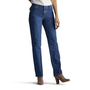 Lee Women's Missy Relaxed Fit All Cotton Straight Leg Jean, Livia, 14