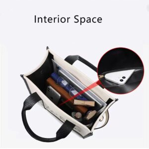 The Tote Bag for Women Large Leather Tote Bag Dupes Top Handle Crossbody Handbags Blue Black