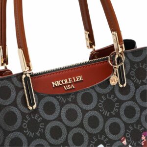 Nicole Lee Small World Satchel (SMALL WORLD (BLACK))