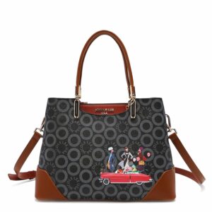 Nicole Lee Small World Satchel (SMALL WORLD (BLACK))