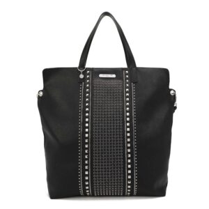 nicole lee studded x-large tote (black)