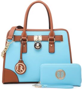 women designer handbags and purses ladies satchel bags shoulder bags top handle bags w/matching wallet