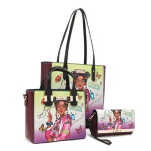 Nikky Alyssa Dreams Future Tote Bag 3 Pc Set