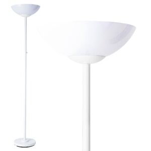 superlamp super bright floor lamp 8000lumen!! dimmable 30k light up a full room, modern and elegant design