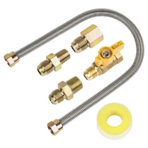 F271239 One-Stop Universal Gas-Appliance Hook Up Kit for Garage Heaters, Wall Mounted Heaters, Gas Fireplace, Gas Dryer and Gas Stoves