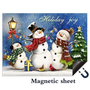 Dishwasher Magnetic Cover Kitchen Decor Magnetic Appliance Covers Christmas Snowman Refrigerator Dishwasher Decal Magnetic Refrigerator Cover Dishwasher Cover Metal Door Garage 23 W x 17 H Inches