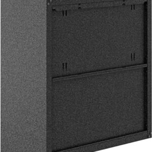 Manhattan Comfort Fortress Floating Storage, Modern Stainless-Steel Garage Cabinet, Small, Grey