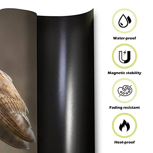 Rustic Farmhouse Dishwasher Magnet Cover Barn Owl Portrait Magnetic Refrigerator Stickers Decorative Appliance Cover Fridge Panels Metal Door Garage 23x26in