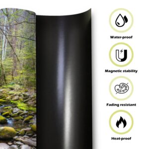 Dishwasher Magnet Cover Forest Creek Water Cascades Rocks Great Smoky Mountains National Park Magnetic Refrigerator Stickers Decorative Appliance Cover Fridge Panels Metal Door Garage 23x26in