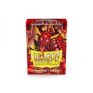 arcane tinmen aps dragon shield japanese size sleeves – matte crimson 60ct - card sleeves smooth & tough - compatible with pokemon, yugioh, & more– tcg, ocg,art11121