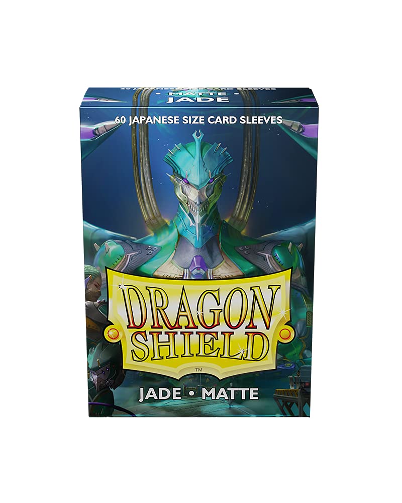 Dragon Shield Japanese Size Sleeves – Matte Jade 60CT - Card Sleeves Smooth & Tough - Compatible with Pokemon, Yugioh, & More – TCG, OCG