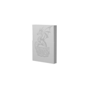 dragon shield cube shell ashen white - 8 units – durable and sturdy tcg, ocg card storage – card deck box - compatible with pokemon yugioh commander and mtg magic: the gathering cards