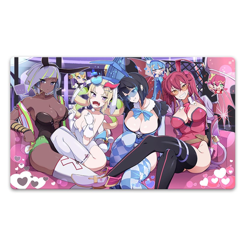 Ygomat Evil Twin Lil-la & Evil Twin Ki-sikil Trading Card Game CCG Playmat TCG OCG Mat Free Best Tube/Bag (ET269) (C_No Playzones + Bag)