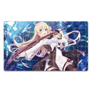 ygomat sky striker ace - raye trading card game ccg ocg duel playmat free tcg mat best tube/bag (d_add playzones + bag)