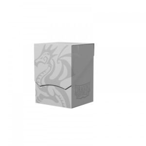 Dragon Shield Card Deck Box – Deck Shell: Ashen White/Black – Durable and Sturdy TCG, OCG Card Storage – Compatible with Pokemon Yugioh Commander and MTG Magic: The Gathering Cards